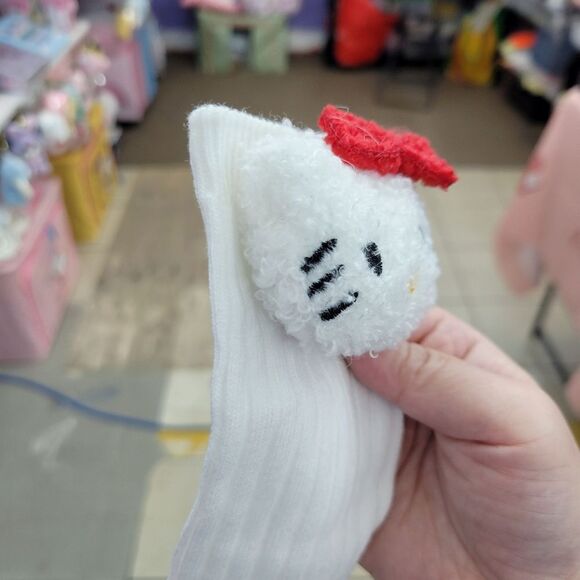 2/$20 Brand New Hello Kitty White Socks Kids - Picture 4 of 6